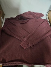 American Eagle Burgundy cropped oversized pullover hoodie L