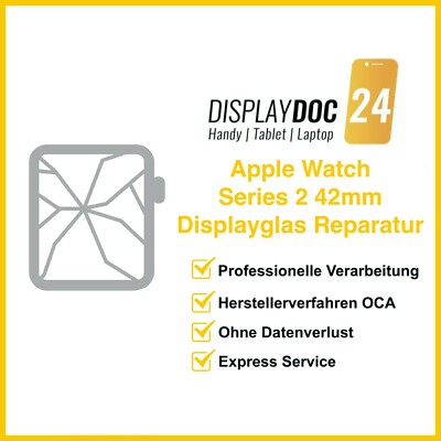 Displayglas Reparatur für Original Apple Watch Series 2 42mm Freiburg & Versand