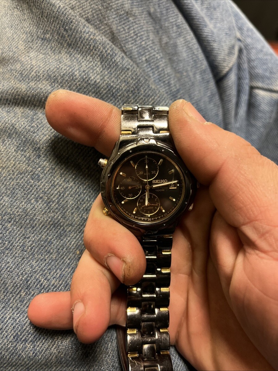 seiko watch men's 7t32-6M69 | eBay