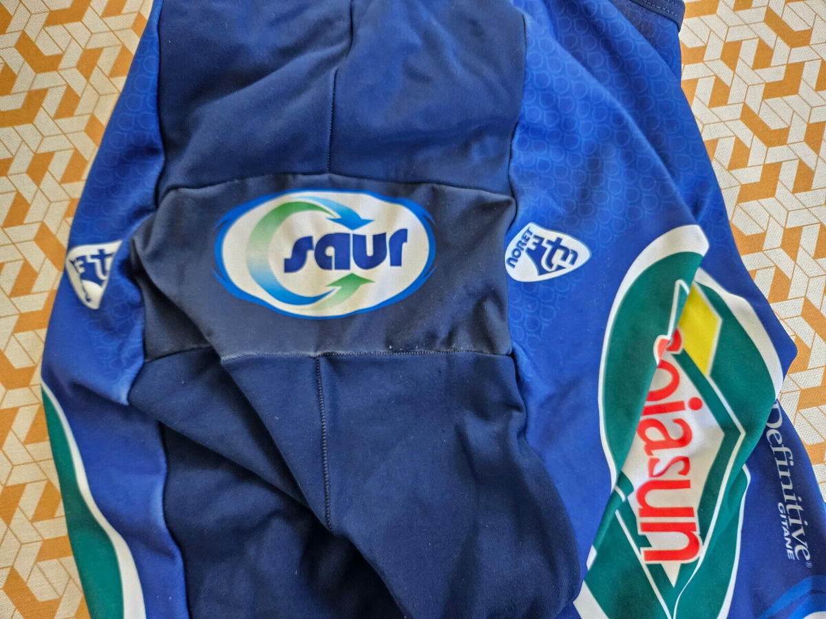 Combi Cuissard cycliste TEAM SOJASUN cycling short NORET vert made in France 3 M
