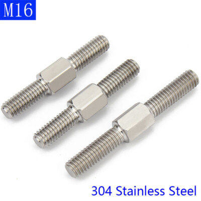 M16 Stainless Steel Left and right hand Double End Thread Tight Adjustable Bolts