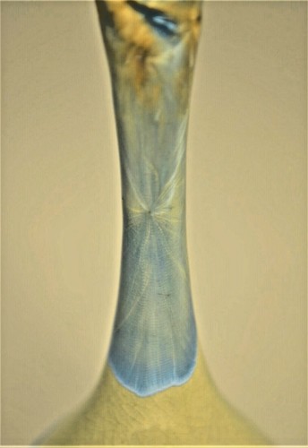 MIYAMURA Vintage Original Signed Porcelain Studio Pottery Crystalline Stem Vase - Picture 8 of 12