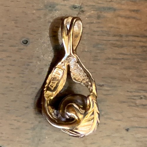 14Kt Yellow Gold, Akoya Pearl & Diamond Pendant - Picture 2 of 3