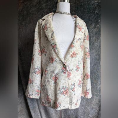 Vintage Shabby Chic Boho Oversized Blazer
