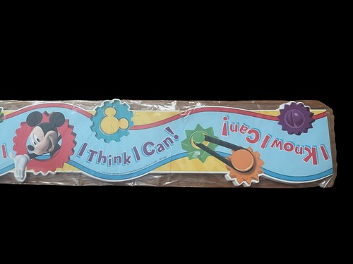 New Eureka Mickey Mouse Clubhouse I Think I Can Die-Cut Deco Trim, 37 Feet NOS - Picture 7 of 8
