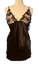 Marilyn Monroe lingerie by Warners camisole Black lace, beads, NWT size L