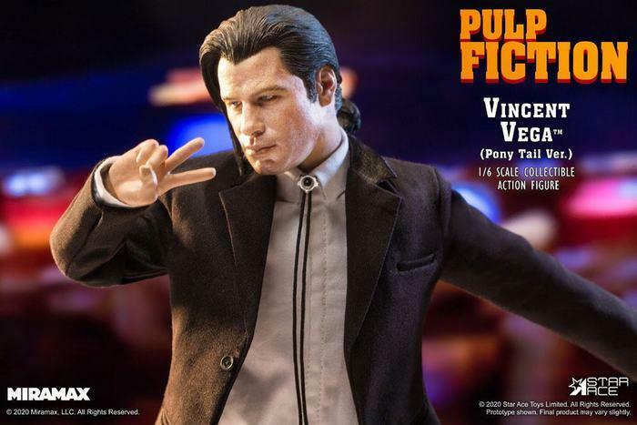 PULP FICTION - Vincent Vega 2.0 Pony Tail Deluxe 1/6 Action