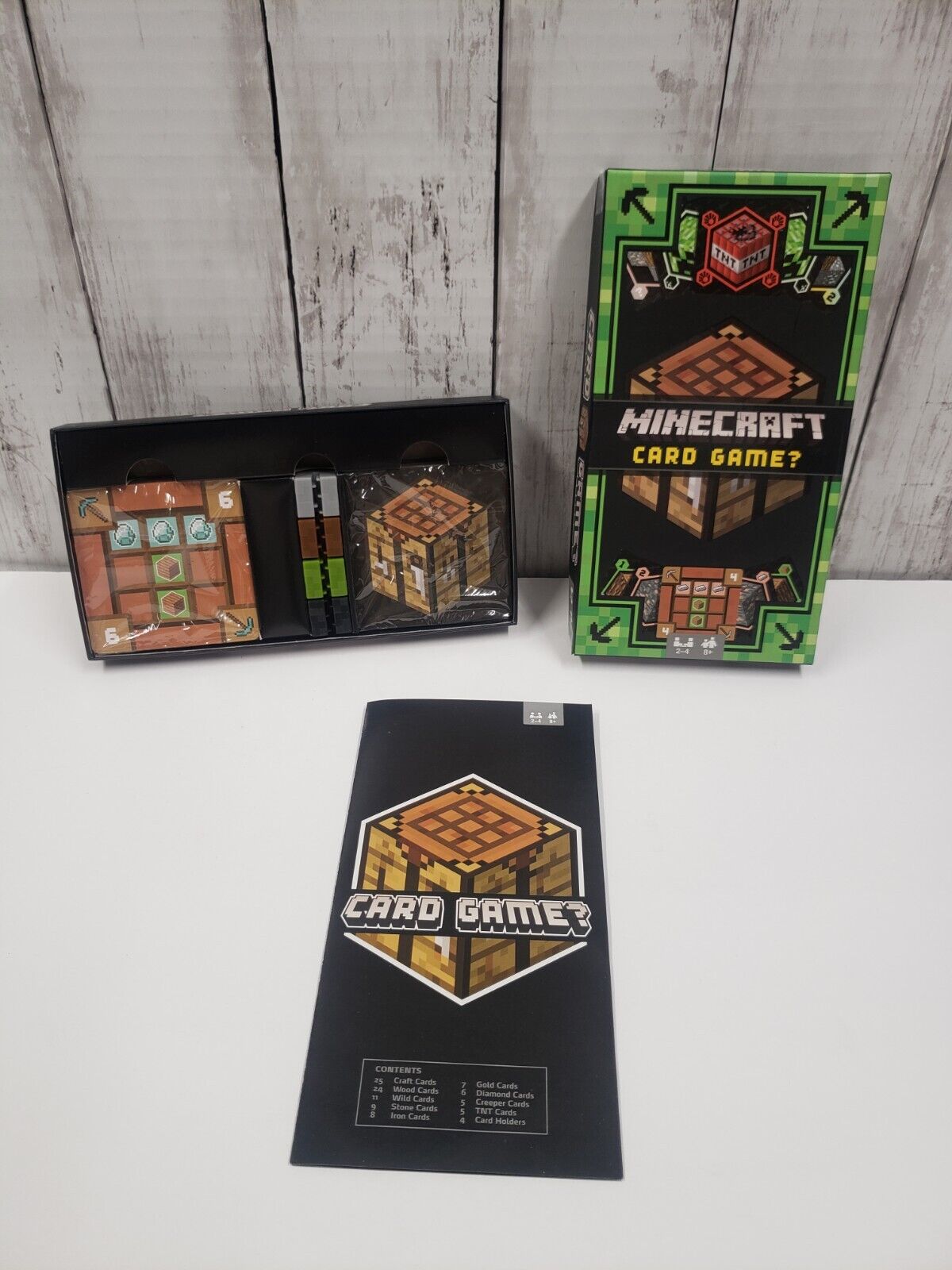 Minecraft Card Game Race Your Friends to Craft Valuable Tools Ages 8+