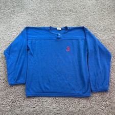 VINTAGE 80s Disney Sweatshirt Mens Medium Blue Red Mickey Character Fashions