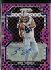 2021 Panini Prizm #371 Simi Fehoko Rookie Autographs Purple Power #/49 Cowboys