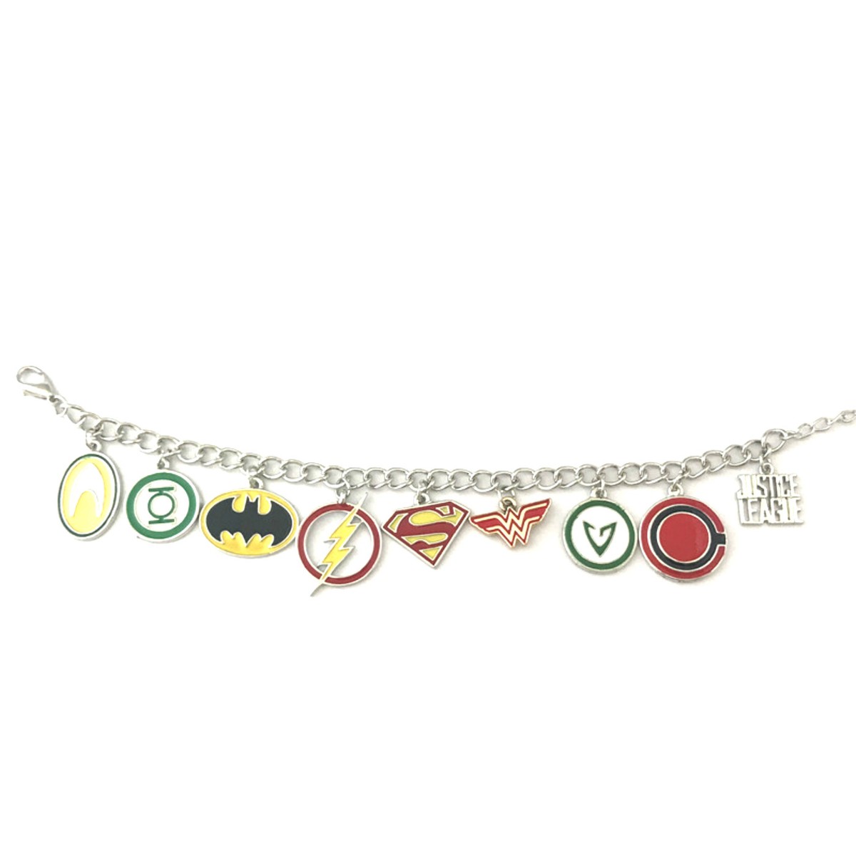 DC Justice League Logo Charm Bracelet Superhero Genre 