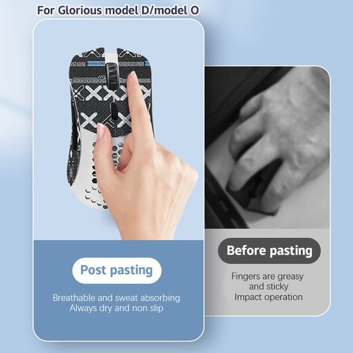 Mouse Grip Tape Sticker Non Slip Suck Sweat For Glorious Model D/Model O