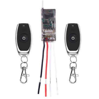 12v Mini Wireless SwitchDry Click RF SwitchDC 3.7V/5V/12V 2A RelayWireless Li...