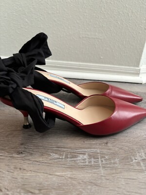 PRADA　フラットシューズ　レッド レッド（赤）系 23.5cm PRADA(プラダ) フラットシューズ