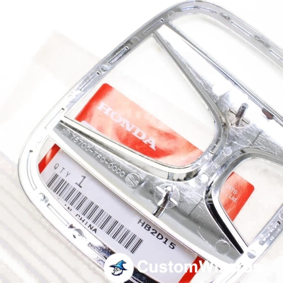 Honda Civic 4Dr Sedan Fit Front Grille H Emblem 75700-TF0-000 Foto 2 de 3