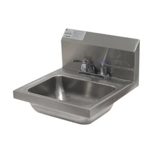 Advance Tabco 7-PS-20 Wall Mount Hand Sink 14" W x 10" Front/Back x 5" Deep Bowl