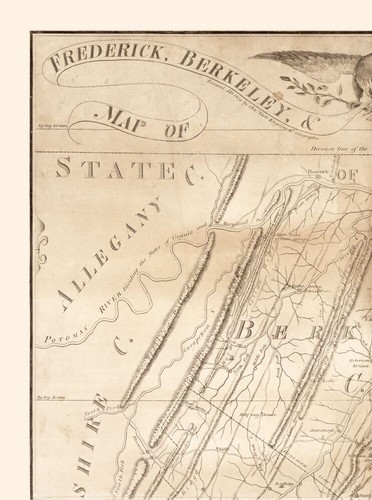 County Map Frederick Berkeley Jefferson Counties Virginia Tarte 1809 23 x 30.96 - Picture 2 of 20