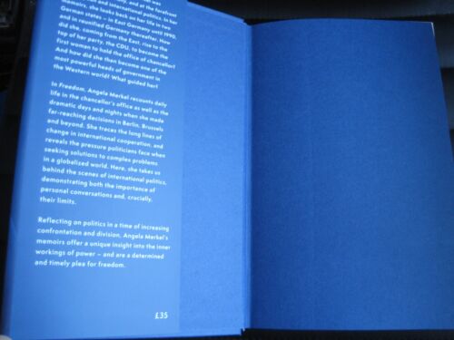 ANGELA MERKEL SIGNED - FREEDOM - LIMITED FIRST UK EDITION GERMANY CHANCELLOR NEW - Picture 7 of 15