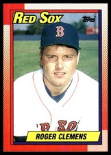 Roger Clemens 1990 Topps #245 Boston Red Sox MLB READ FREE SHIPPING AutographDen