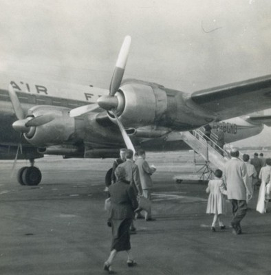 1950s Air France Super Constellation Goose Bay Flight D SCAN Photo Sequence MAP