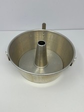 Vintage MIRRO Angel Food Cake/Tube Pan 9" x 3.5” Aluminum #5533M Made in USA R3