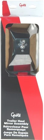 Grote 28083-5 Fender Mirror   Trailer Haul Mount, Stainless Steel, Chrome Arms