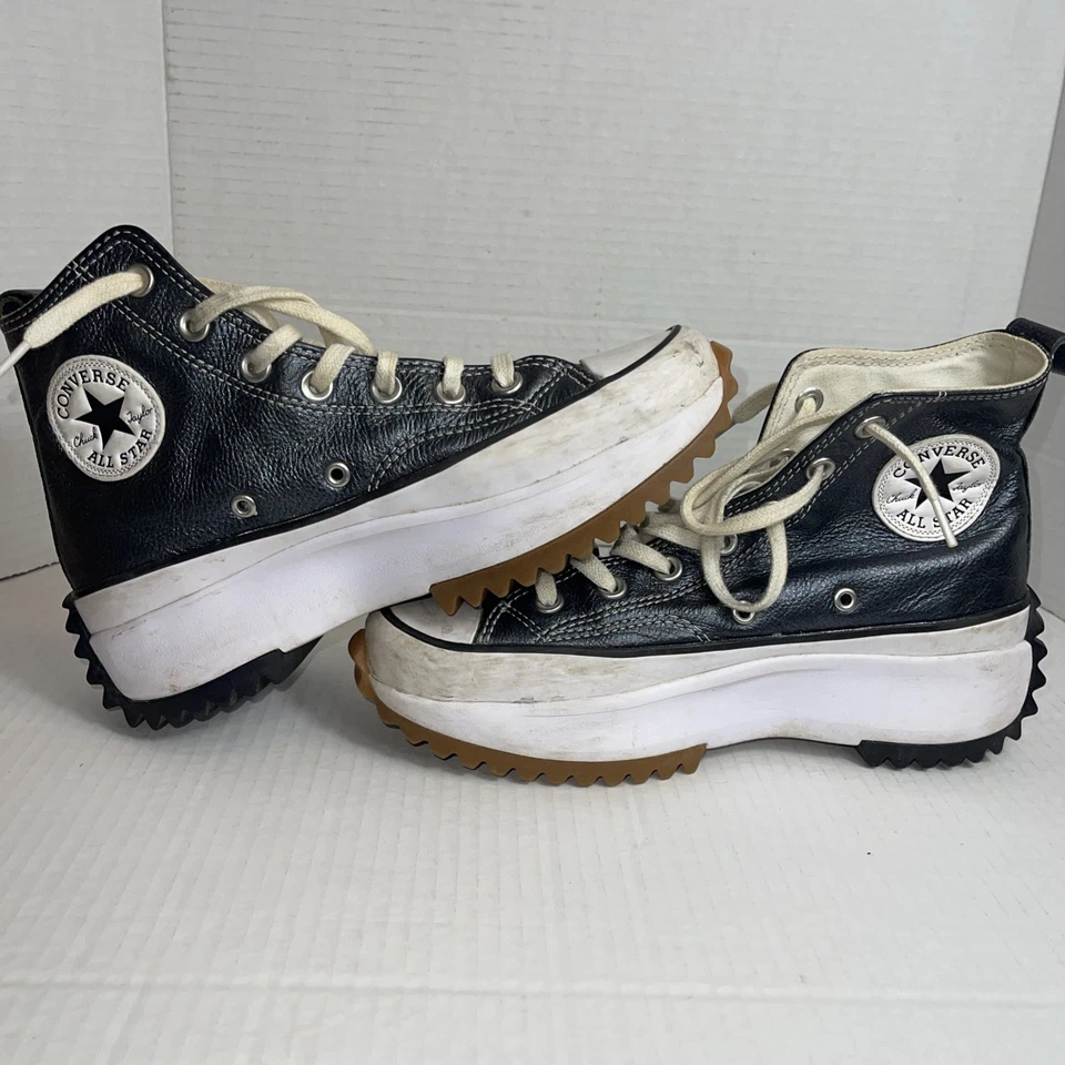 Converse Run Star Hike Canvas Platform Black/White/Gum Men’s 6/ Women’s 7.5 - Image 2 of 4