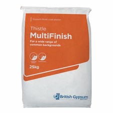 25kg Multi-Finish Plaster - Gypsum Skim Coat for Interior Walls & Ceilings