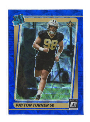 2021 Optic Payton Turner Rated Rookie #259 Blue Scope New Orleans Saints