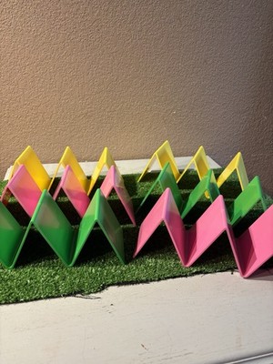 Aichoof Colorful Taco Holder Stands Set of 6 - Premium Large Tray Holds