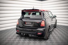 Heckansatz Diffusor passend für Mini Cooper John Cooper Works R56 roter Kern