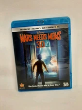 Mars Needs Moms (Blu-ray + 3D + DVD + Digital Copy, 2011, 4-Disc Set) Disney