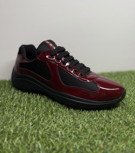 Size 9 UK (10 US) - Prada America Cup ' Burgundy Black ' | SUPER CLEAN! - Picture 7 of 21