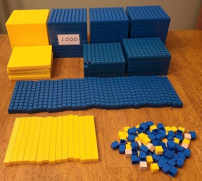 Learning Resources Plastic Base Ten Interlocking Homeschool Math Manipulatives