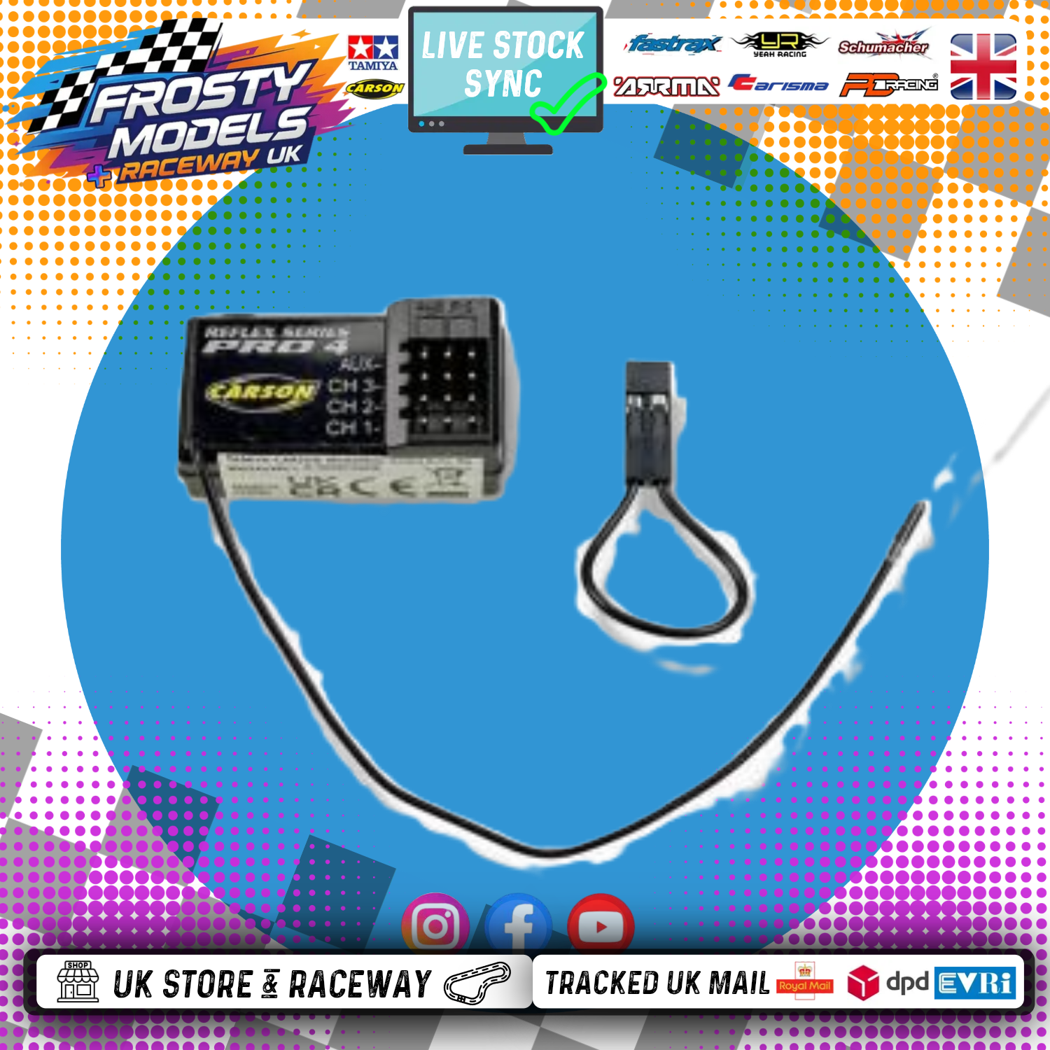 Carson - FS 4K Reflex Wheel Pro 4ch - 2.4GHz Receiver