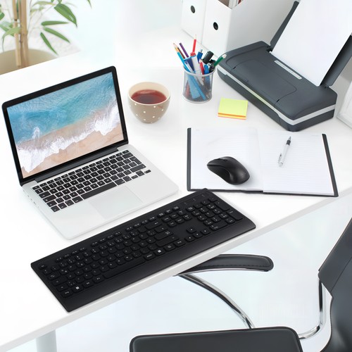 Silent Keyboard and Mouse Set Office Wireless Ergonomic Cute Quiet - Afbeelding 6 van 11