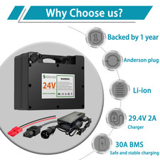 24Volt Battery 24V 20Ah Li Wheelchair Battery 30A BMS Wheelchair