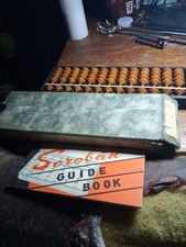 Vintage Soroban Abacus Trade Mark Daruma Japan w/ Guide Book  Sleeve
