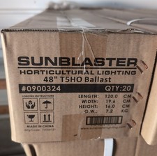 20 Sunblaster Grow Lamp 48 T5ho Ballast Only Brand New 0900324 20 Sunblaster Grow Lamp 48 T5ho Ballast Only Brand New 0900324