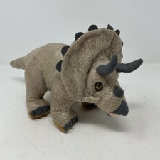 Aurora Dinosaur Dino Triceratops Gray Plush Stuffed Animal Toy