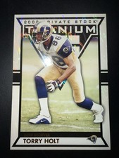 2002 Private Stock Titanium Torry Holt #81 St. Louis Rams Pacific Football Card