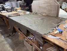 Taupe Brazil Leather Hide Upholstery Whole Full Cow Hide 45 Square Feet