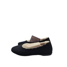 Skechers Women  s Cleo Style Knit Slip-On Black Stretch Fit Ballet Flats 8.5
