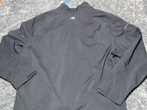 Cutter & Buck Breaker Half Zip Pullover Popover Jacket Golf Black Weathertec XXL image 14