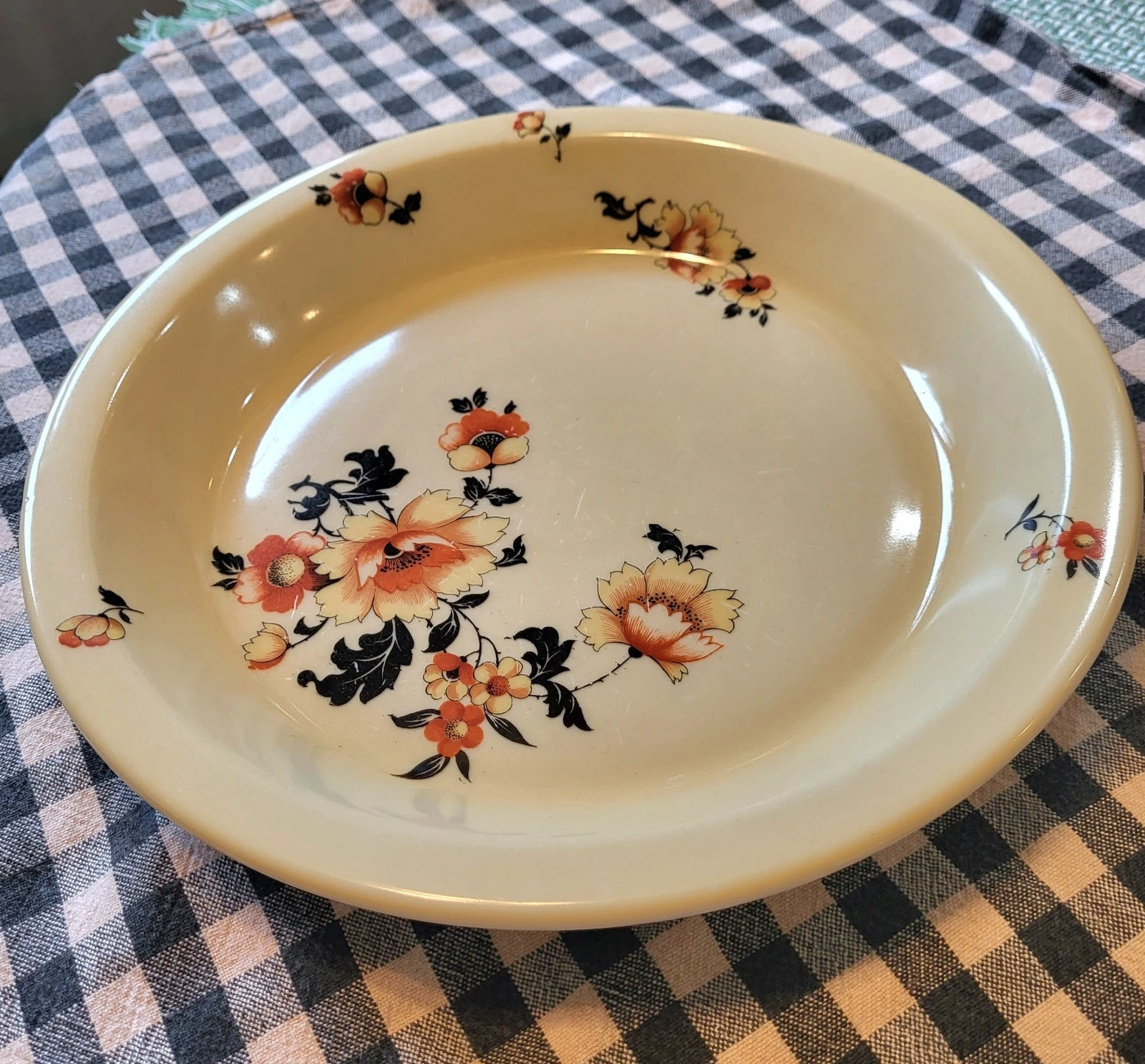 Vintage Fraunfelter China Pie Plate Royal Rochester Pie Plate Retro Country