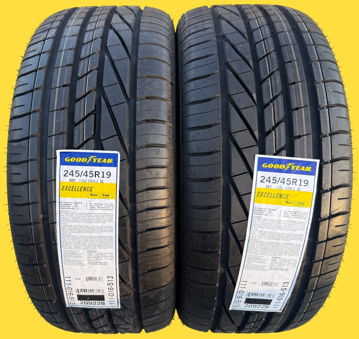 245/45/19 Run Flat Tires for sale | eBay