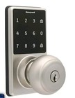 Honeywell Electronic Doorknob Lock with Touchscreen Satin Nickel Finish