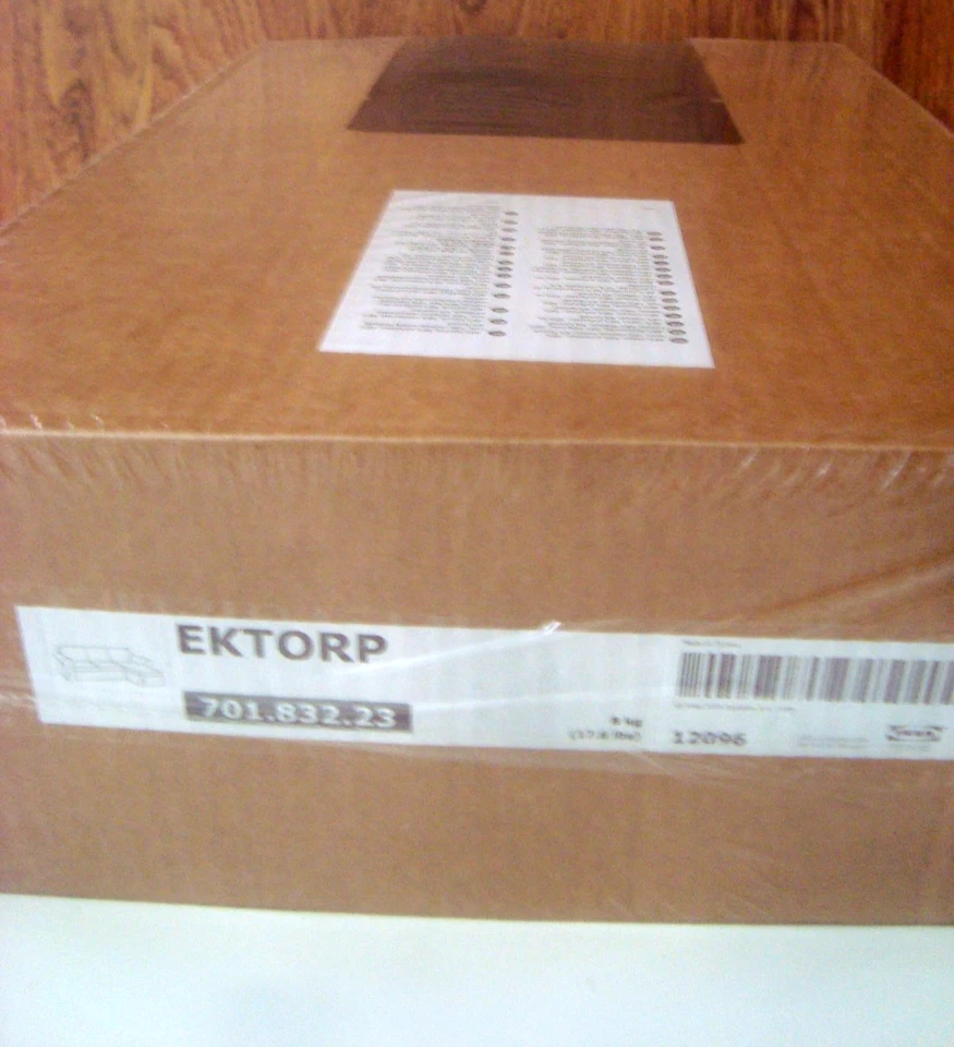 Чехол IKEA EKTORP для двухместного дивана с шезлонгом SVANBY КОРИЧНЕВЫЙ чехол НОВЫЙ снят с производства новый из старых запасов - Изображение 3 из 4