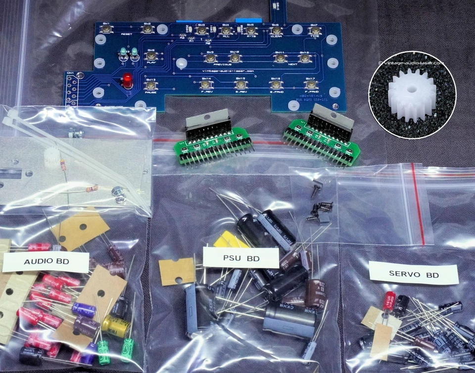 Kit de réparation complet pour lecteur CD vintage SONY CDP-101