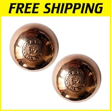 Handcrafted Copper Spheres 1.5 Inch - 2 Pack